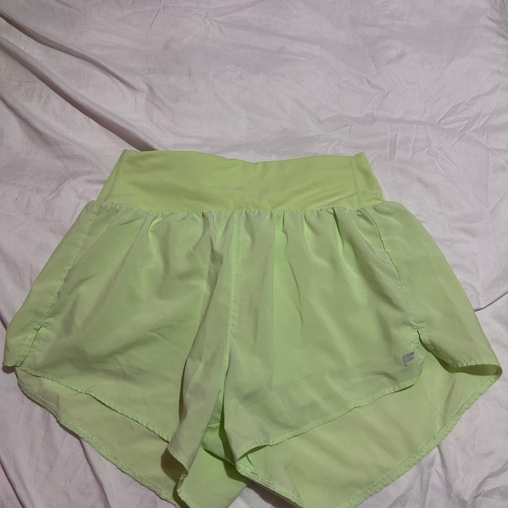 Fabletics Neon Green Athletic Shorts